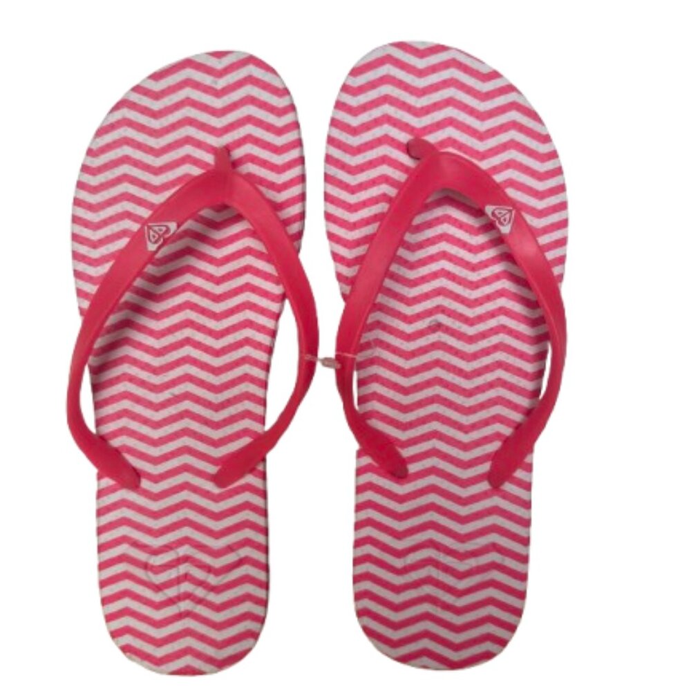 Roxy Women’s Pink Flip Flops Summer Beach Sandals Lightweight Comfortable Size 7
